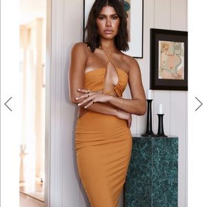 12th tribe paradise mango cutout maxi dress